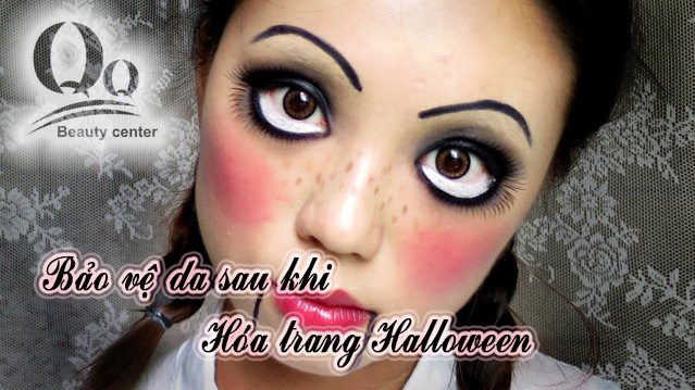 Bảo vệ da sau khi hoá trang Hallowweeb 