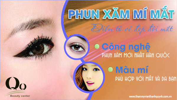  Phun xăm mí mắt đẹp tự nhiên