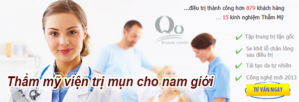 Thẩm mỹ viện trị mụn cho nam giới 